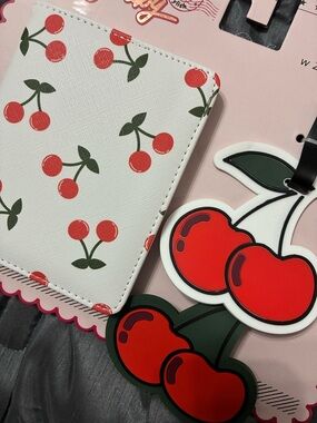 Just Cherries Passport & Luggage tags set